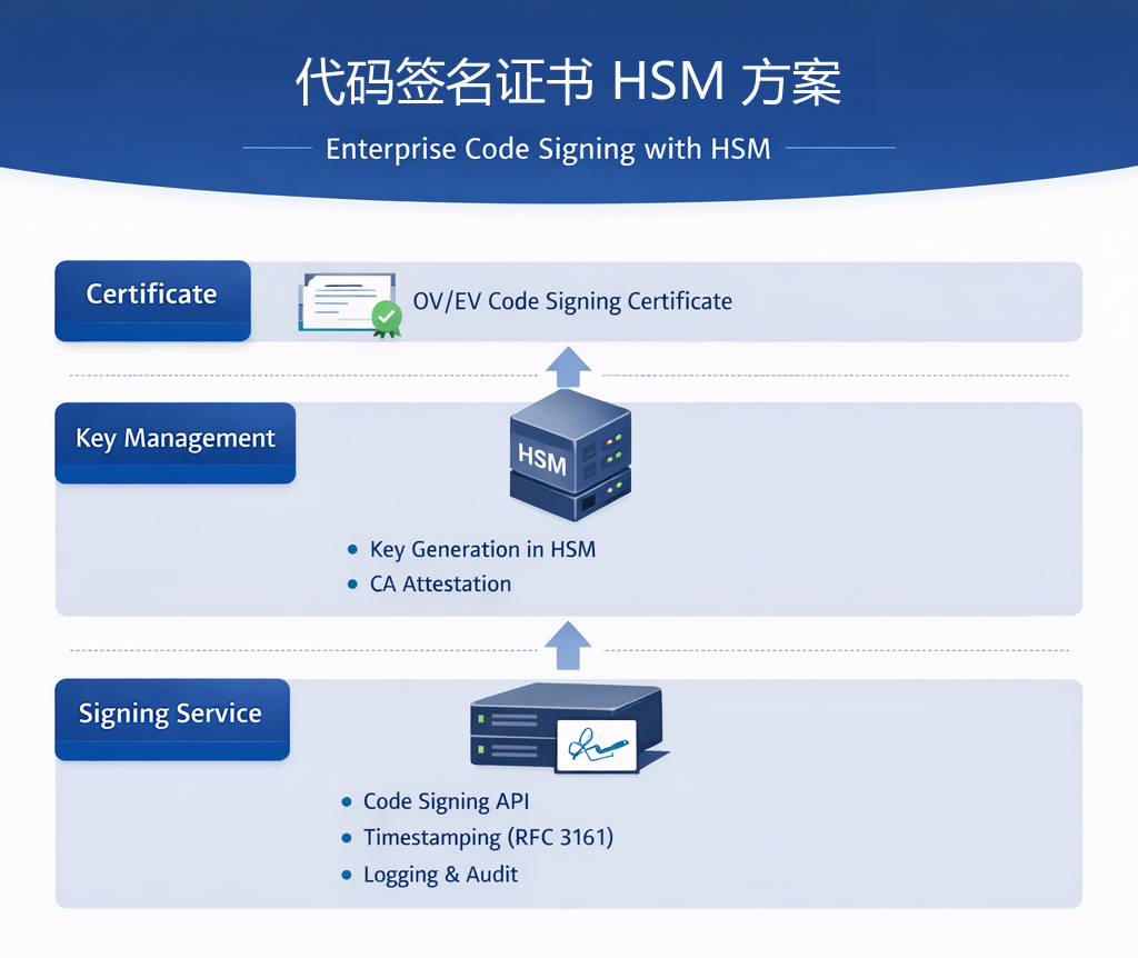 代码签名证书 + HSM方案