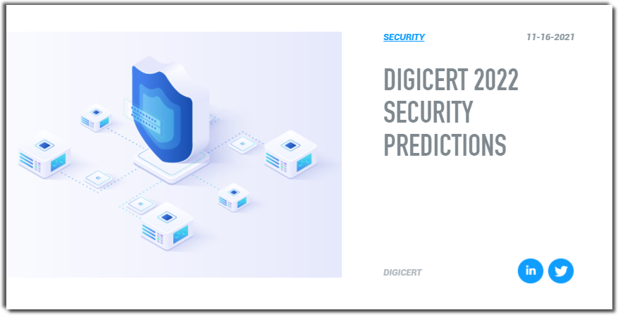 DigiCert 发布 2022 年八大网络安全预测