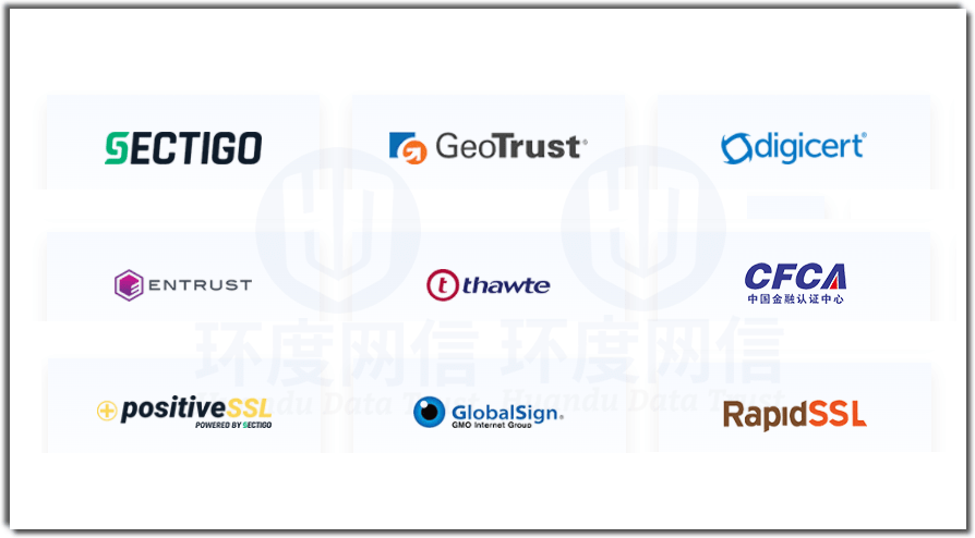 更多SSL证书品牌请访问环度网信官网